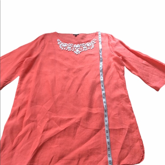 Talbots Linen Tunic Top - Picture 4 of 9
